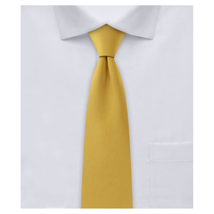 Solid Slim Tie - Gold
