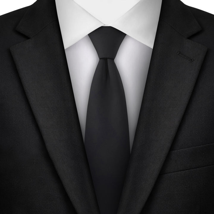 Kids' Prep Solid Tie - Black