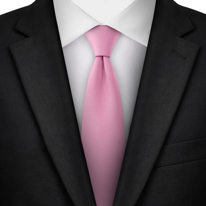 Kids' Solid 11" Zipper Tie - Carnation Pink