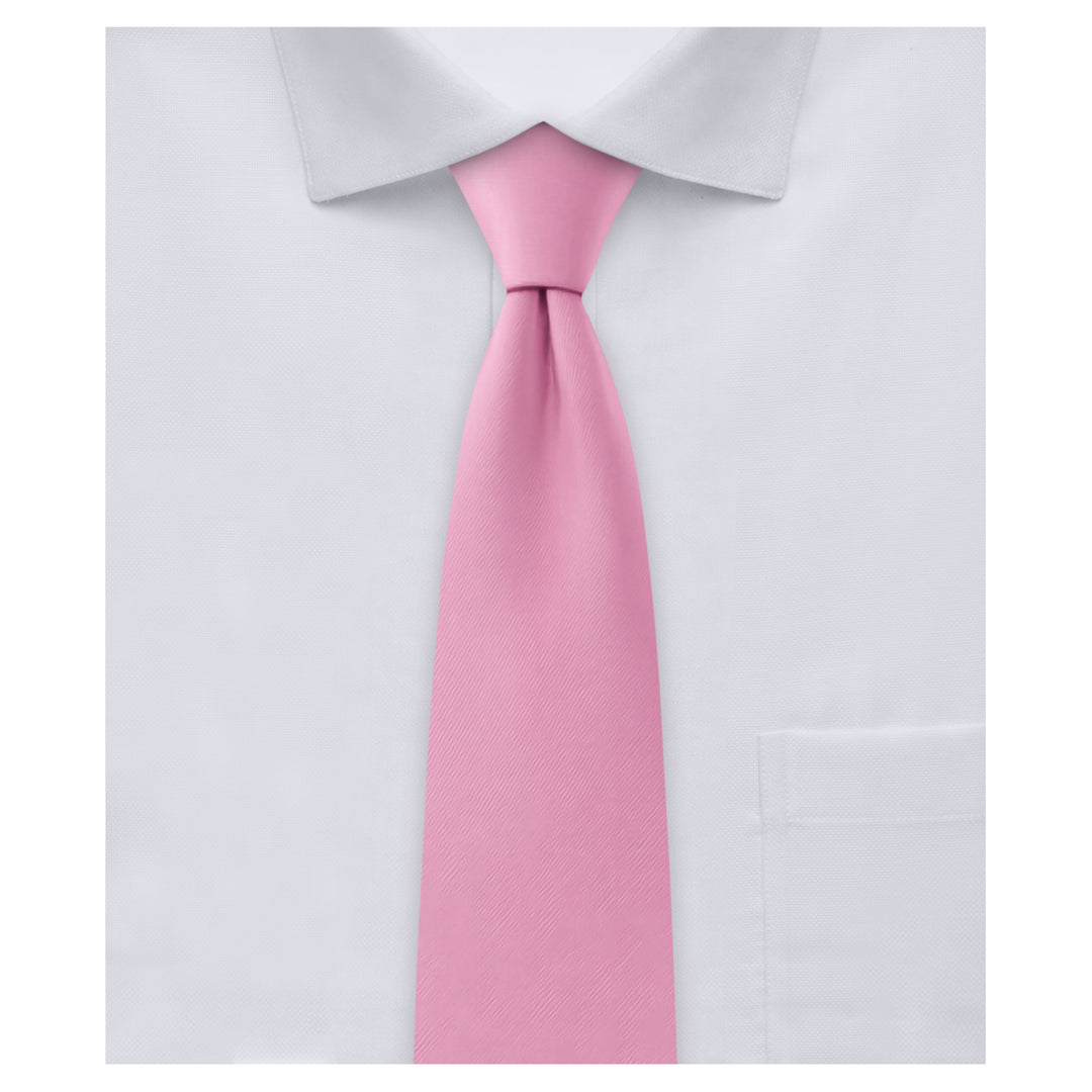 Wedding Kids' Prep Solid Tie - Carnation Pink