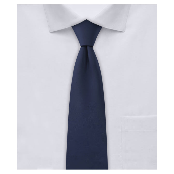 Kids' Solid 11" Clip-On Tie - Navy Blue