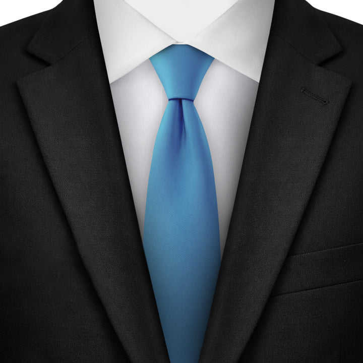 Kids' Solid 14" Zipper Tie - Ocean Blue