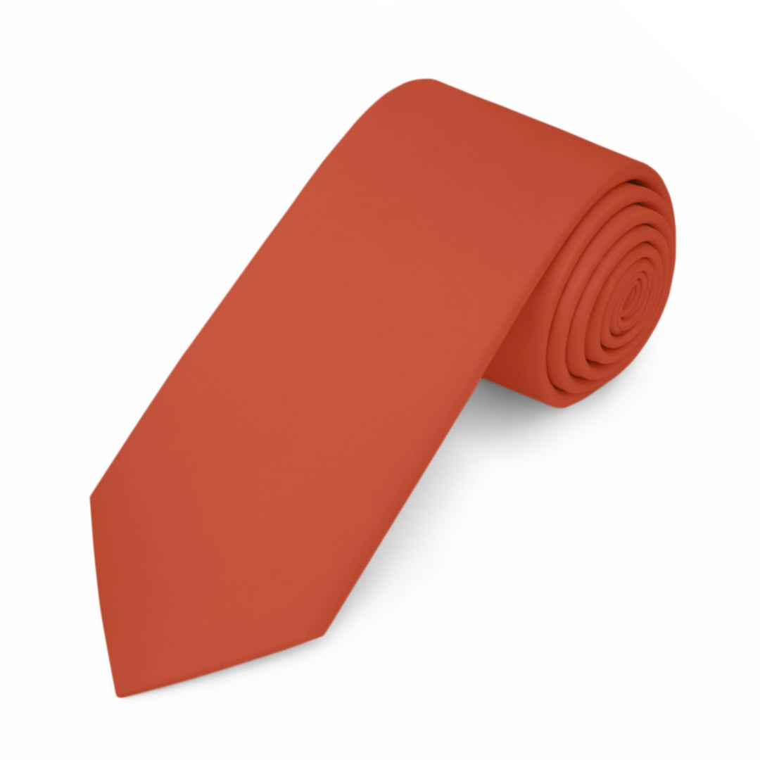 Kids' Prep Solid Tie - Rust