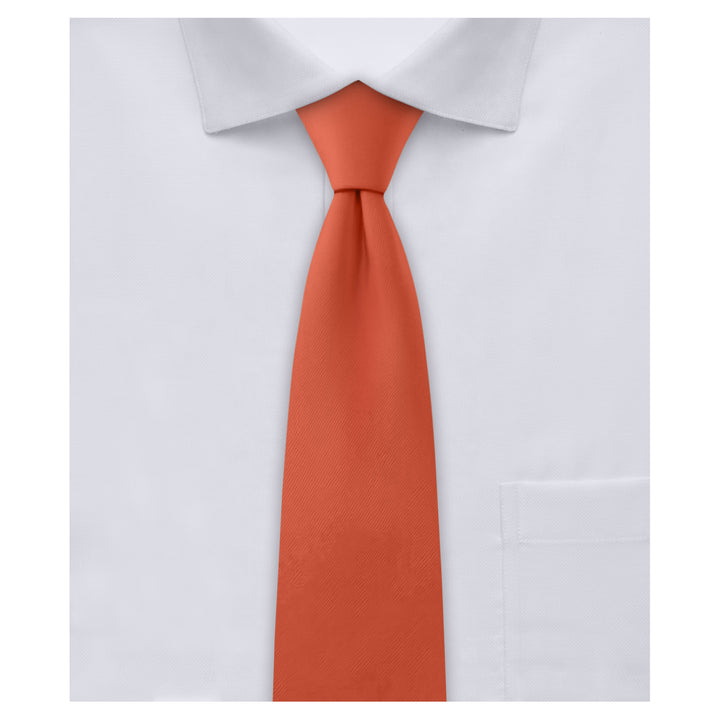 Baby's Solid 8" Hook-and-Loop Band Tie - Rust