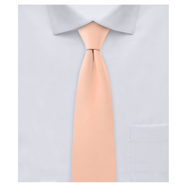 Kids' Solid 14" Zipper Tie - Peach