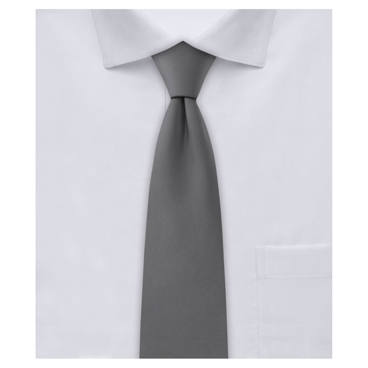 Kids' Solid 14" Clip-On Tie - Charcoal