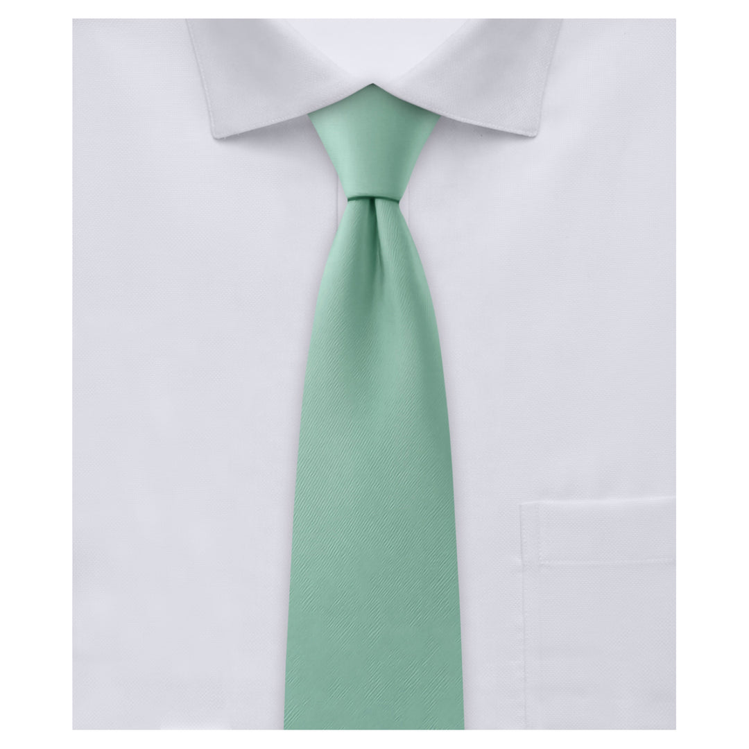 Kids' Solid 11" Zipper Tie - Seafoam