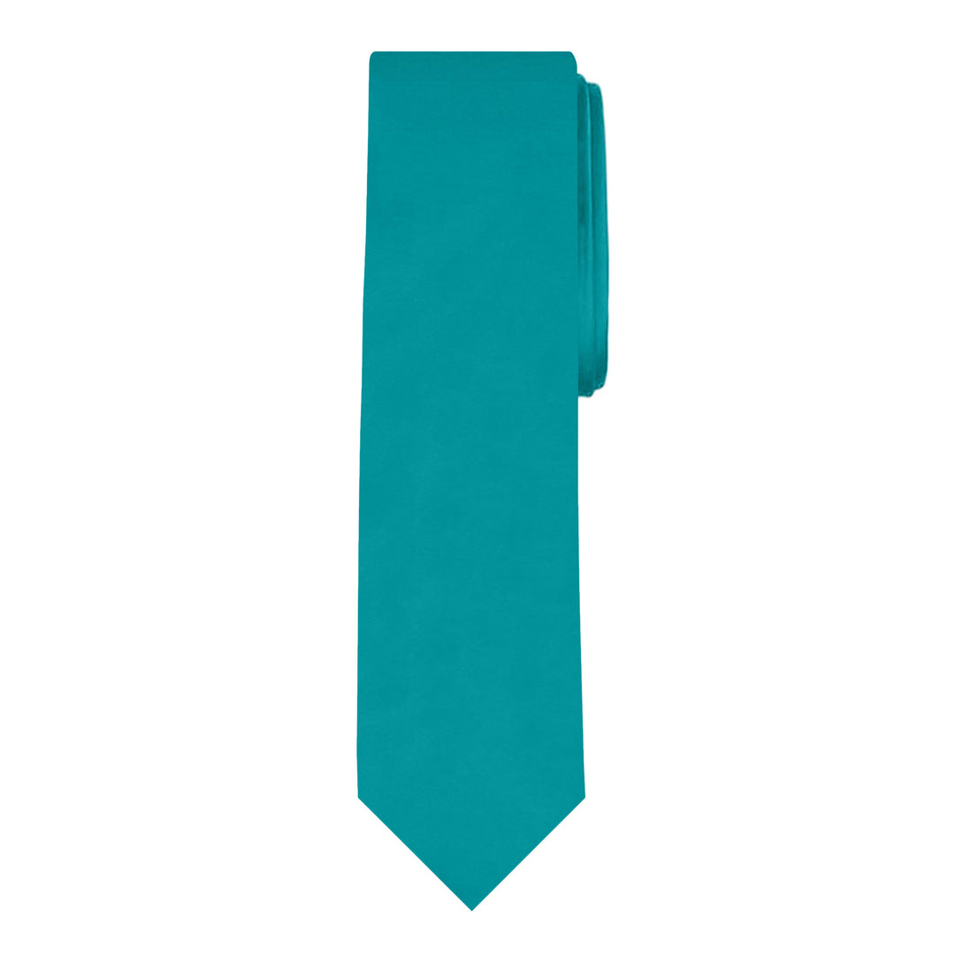 Solid Slim Tie - Teal