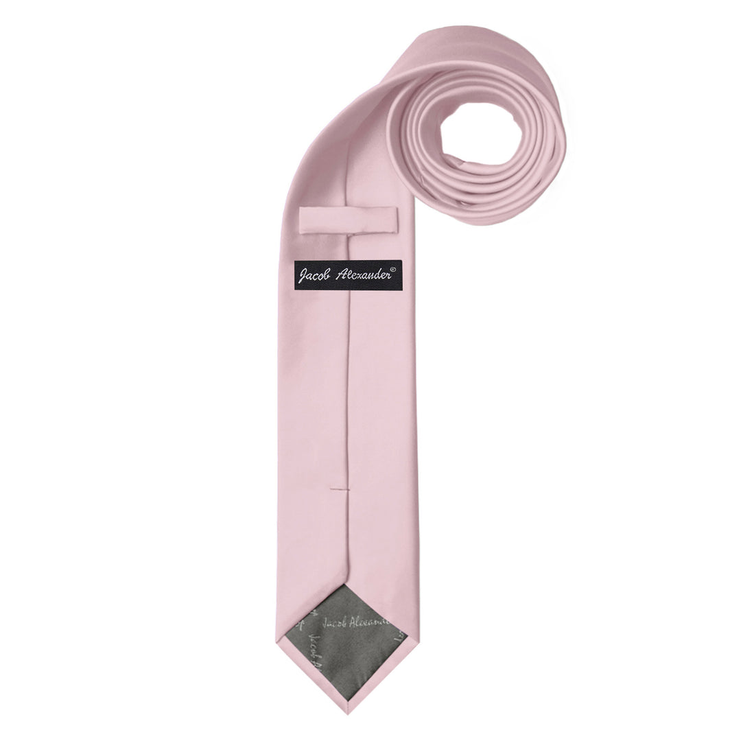 Solid Slim Tie - Bridal Pink