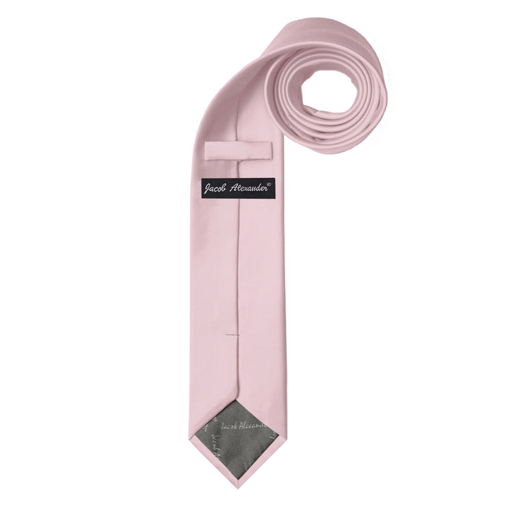 Solid Slim Tie - Bridal Pink