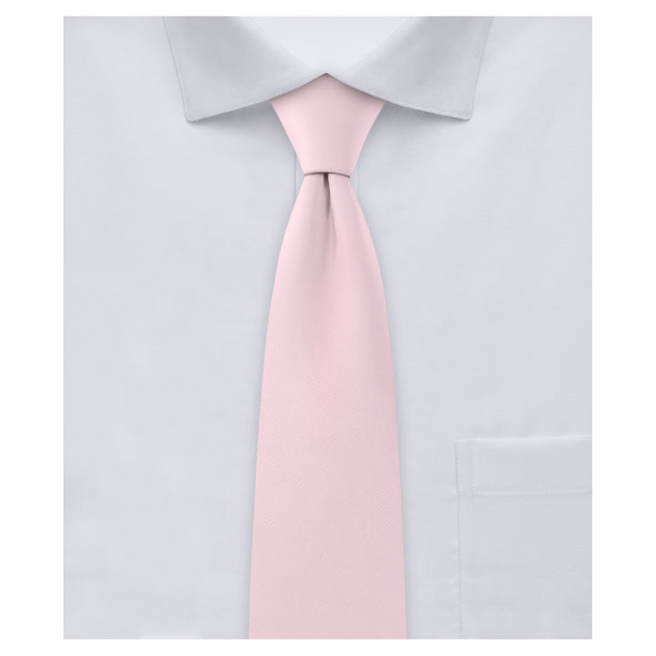 Solid Slim Tie - Bridal Pink