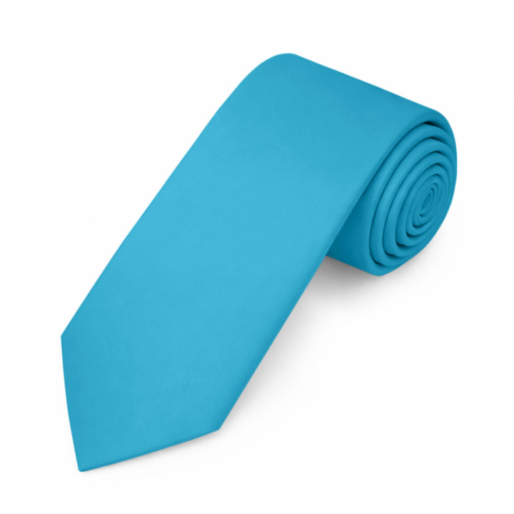 Kids' Prep Solid Tie - Turquoise
