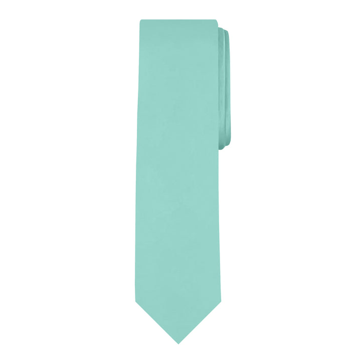 Solid Slim Tie - Aqua
