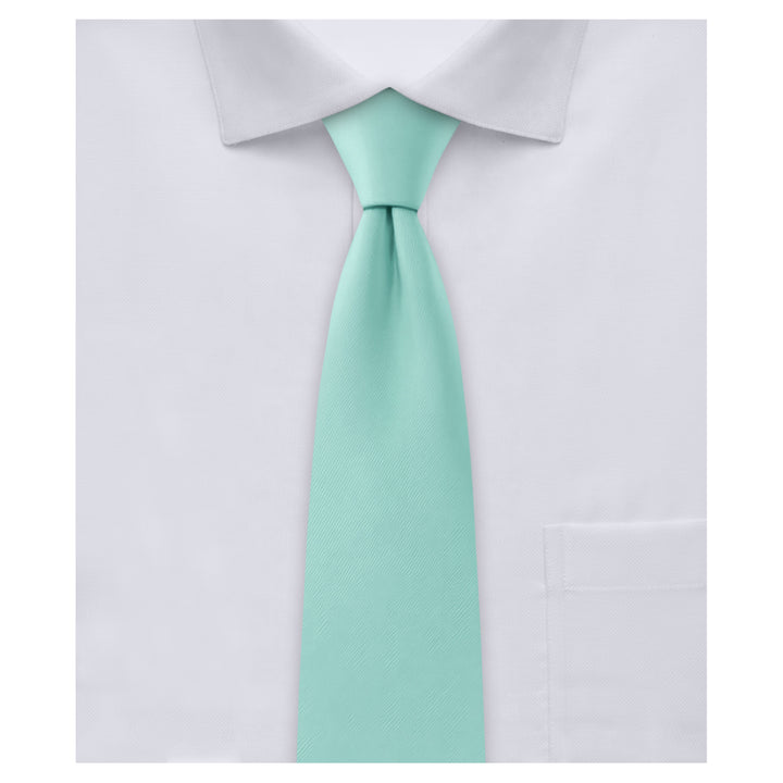 Solid Slim Tie - Aqua