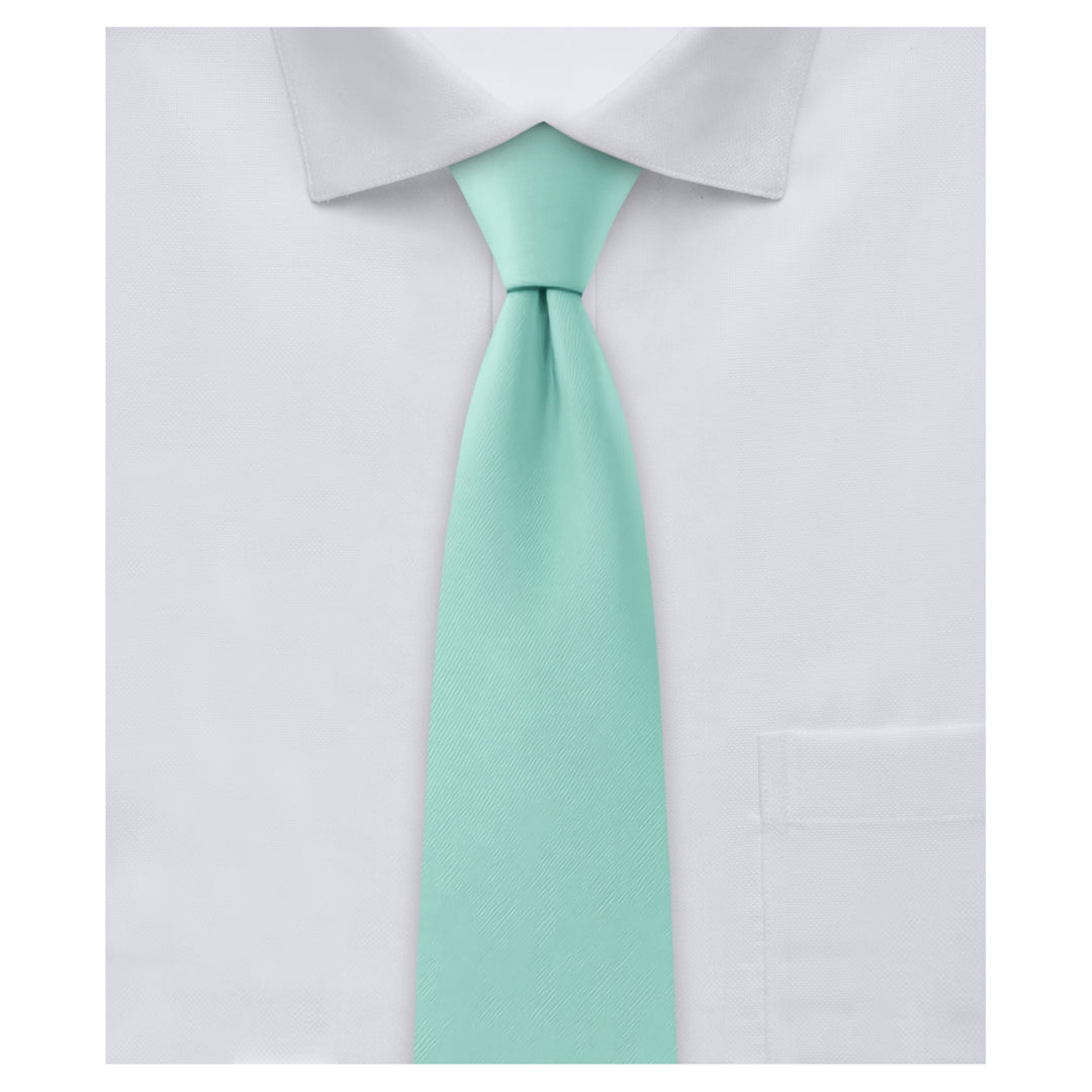 Wedding Kids' Solid 14" Zipper Tie - Aqua