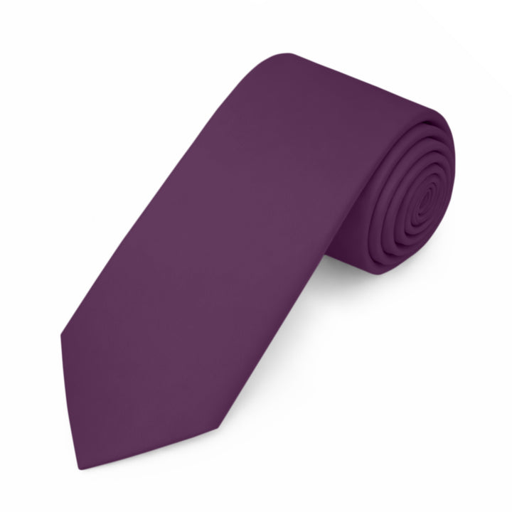 Kids' Prep Solid Tie - Eggplant