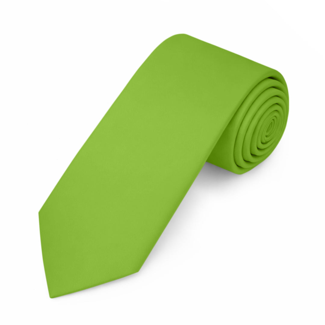 Solid Slim Tie - Apple Green
