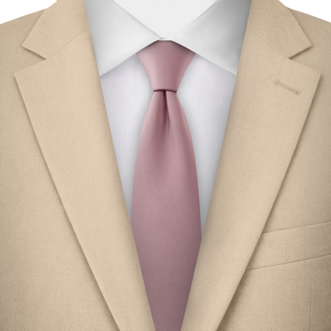 Kids' Solid 14" Clip-On Tie - Dusty Rose