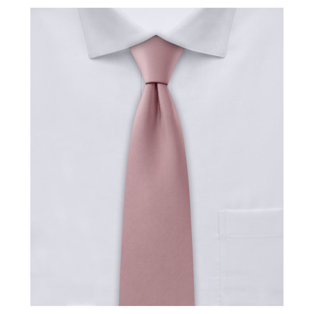 Kids' Solid 11" Zipper Tie - Dusty Rose