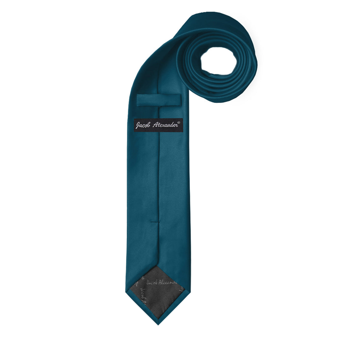 Solid Slim Tie - Pacific Blue