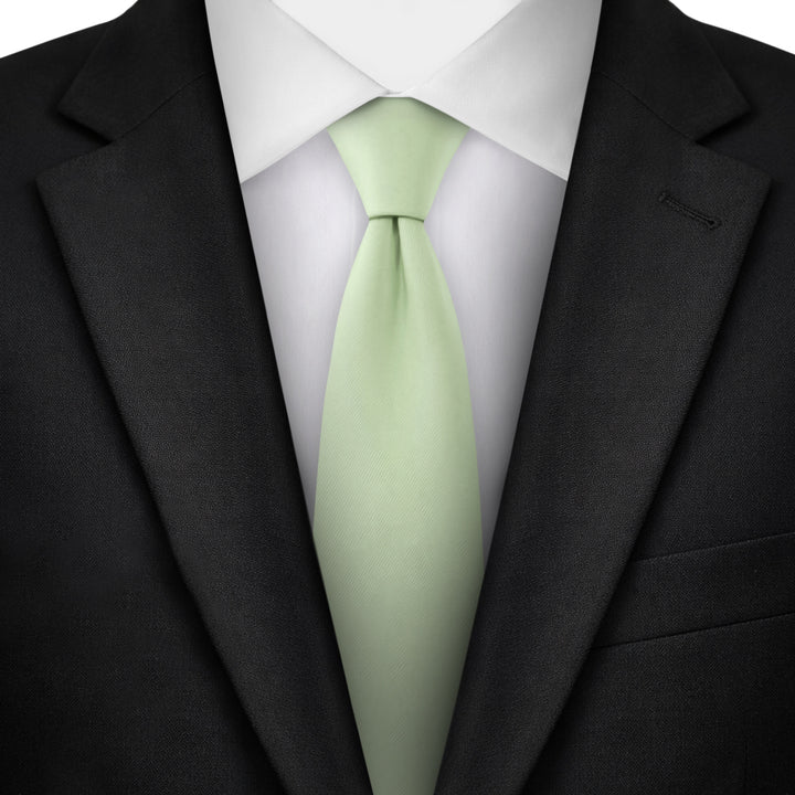 Solid Slim Tie - Honeydew