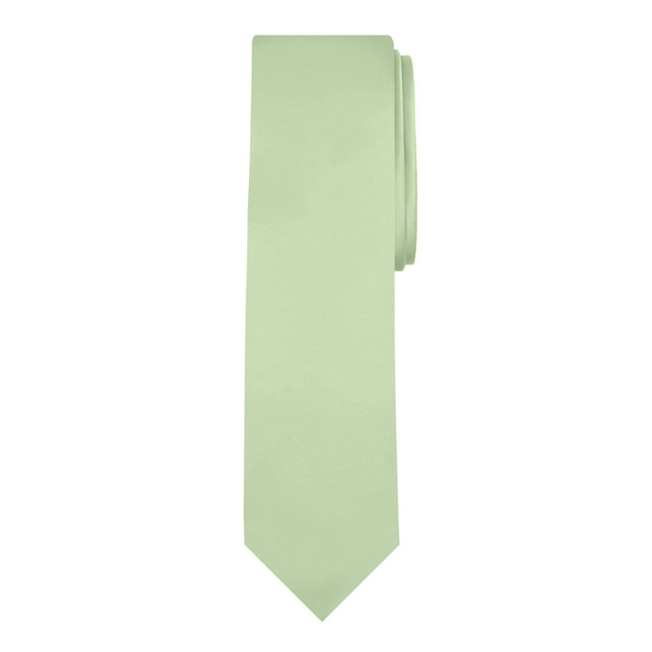 Wedding Solid Slim Tie - Honeydew