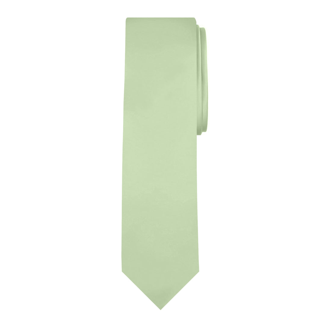 Solid Slim Tie - Honeydew