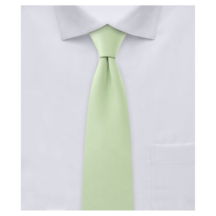 Solid Slim Tie - Honeydew