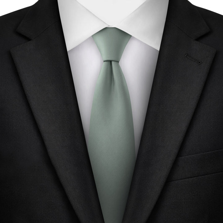 Kids' Solid 14" Clip-On Tie - Dusty Sage