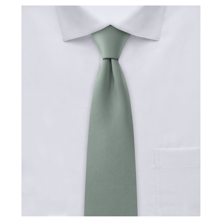 Solid Slim Tie - Dusty Sage