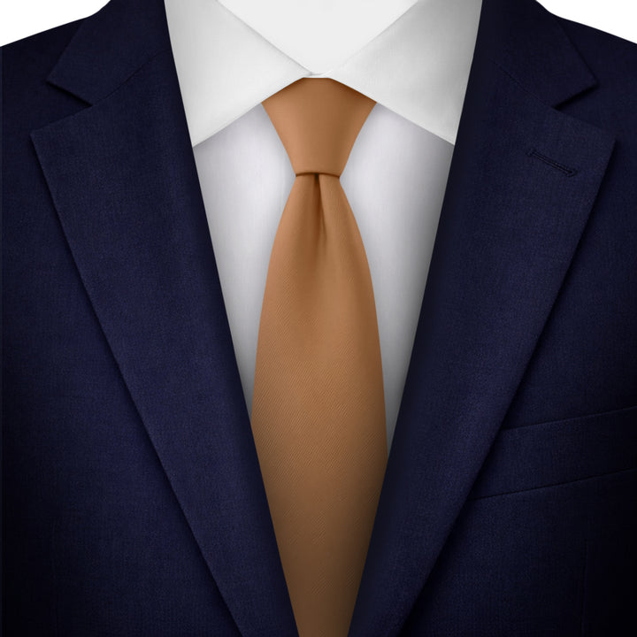 Solid Slim Tie - Copper Sundial