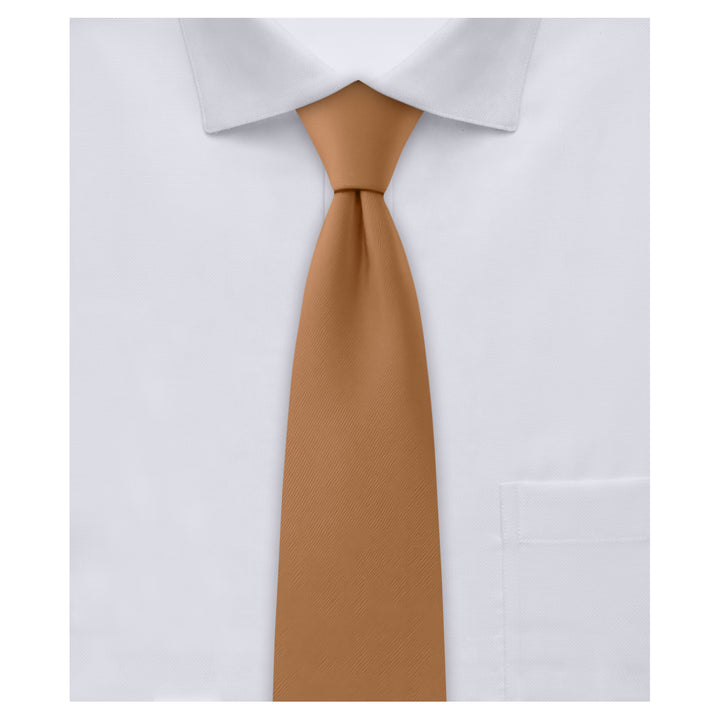 Kids' Solid 14" Zipper Tie - Copper Sundial
