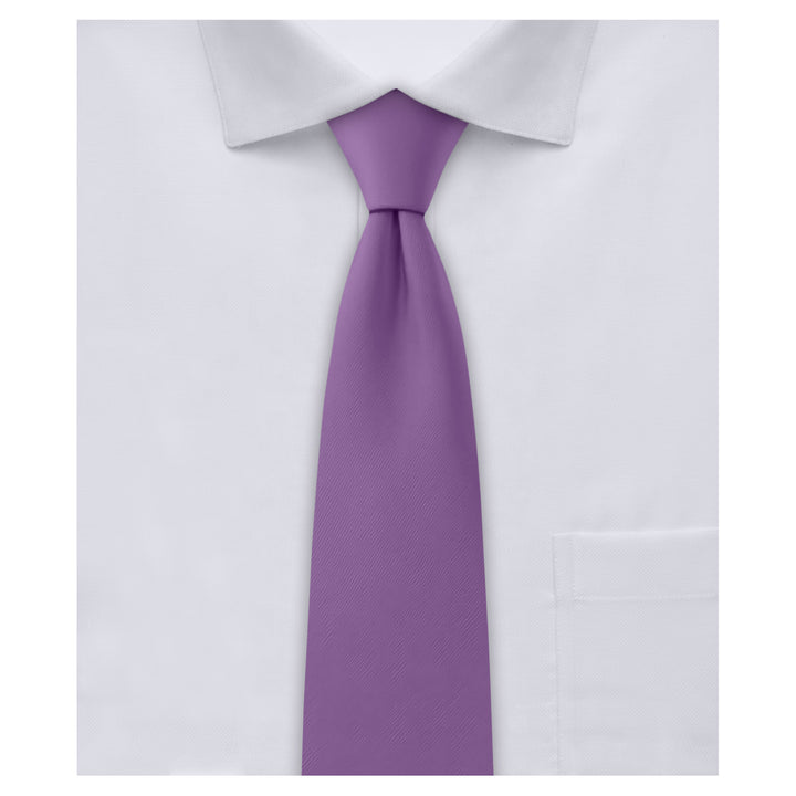 Kids' Solid 14" Zipper Tie - Wisteria
