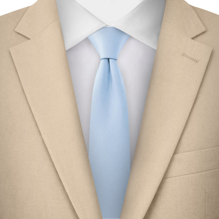 Solid Skinny Tie - Sky Blue