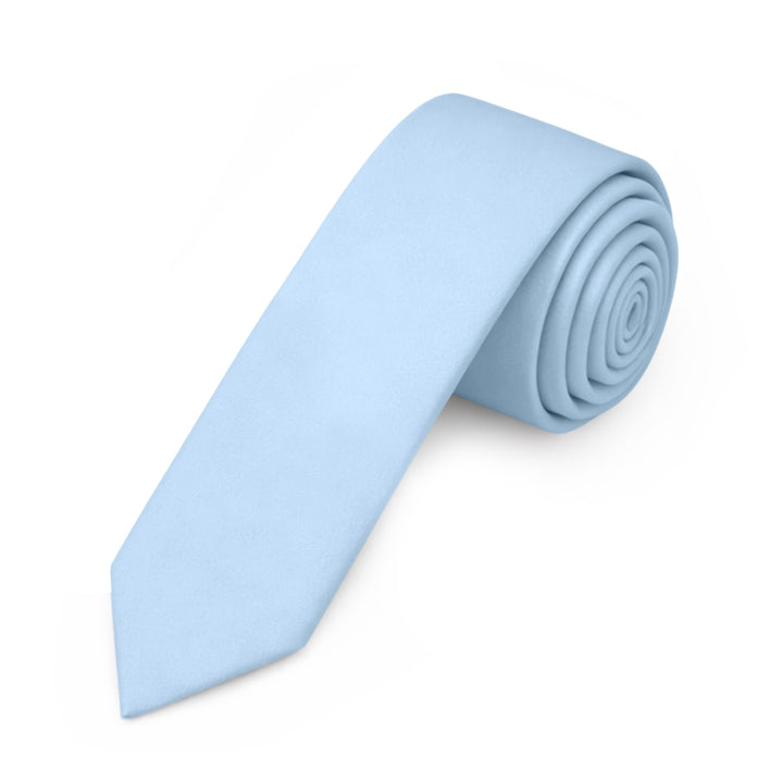 Solid Skinny Tie - Sky Blue