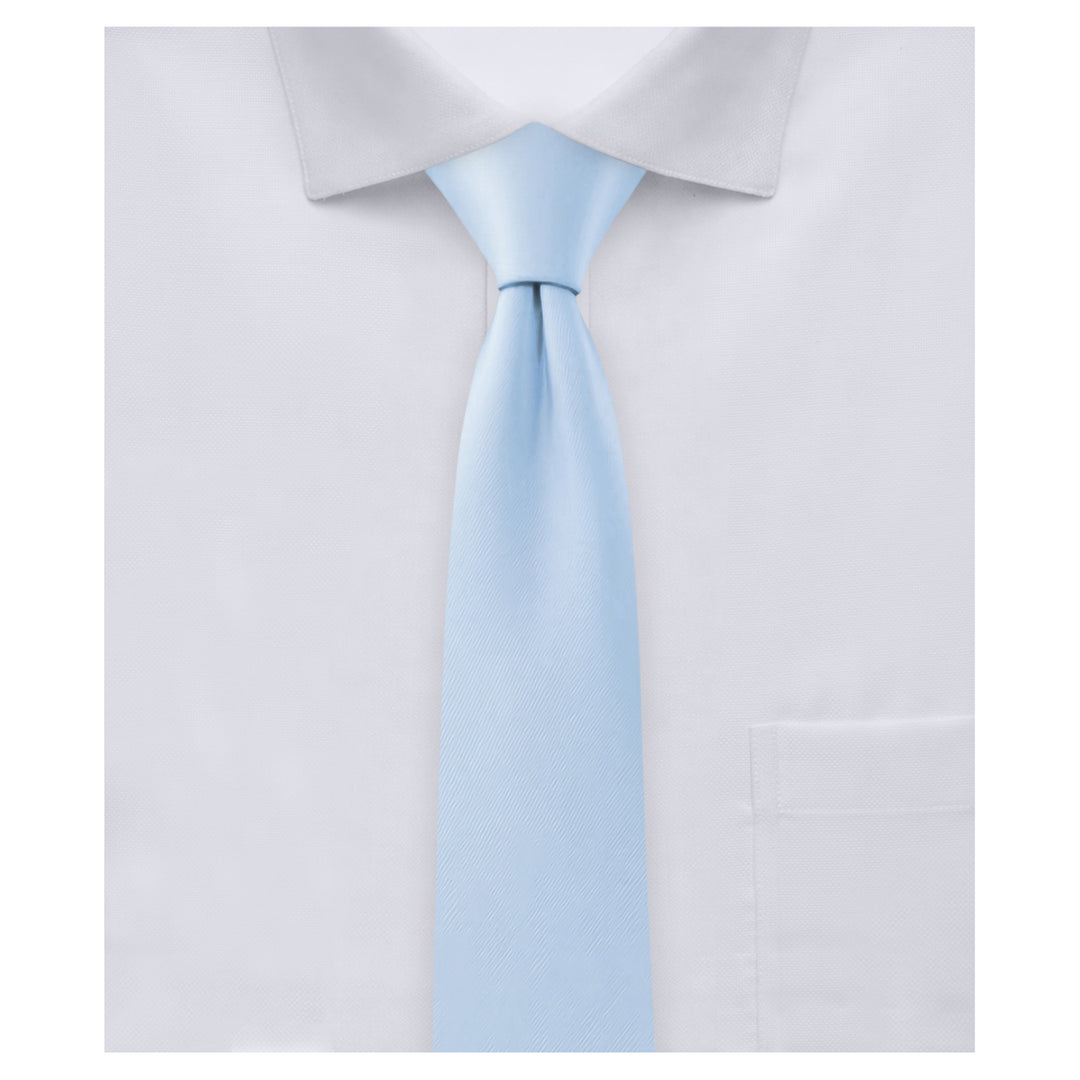 Wedding Solid Skinny Tie - Sky Blue