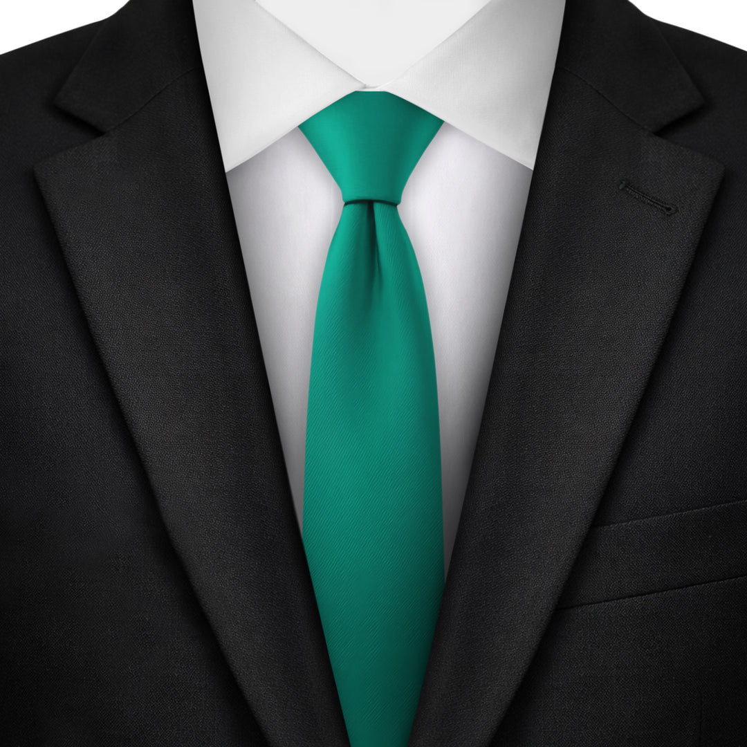 Solid Skinny Tie - Kelly Green