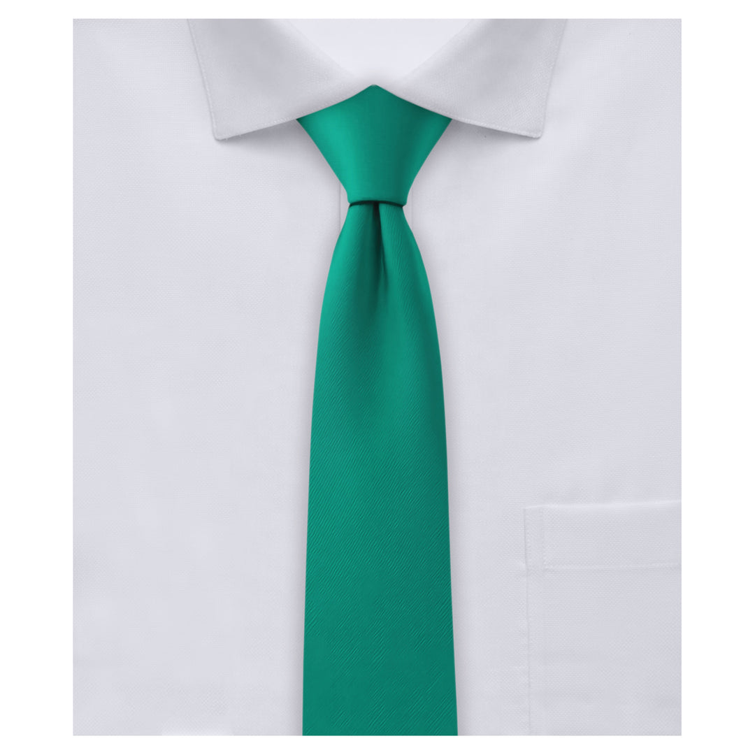 Solid Skinny Tie - Kelly Green
