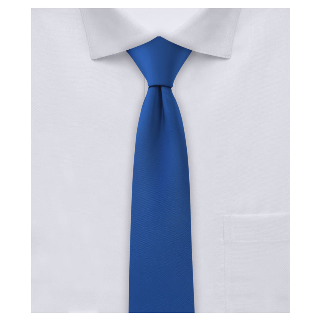 Wedding Solid Skinny Tie - Royal Blue