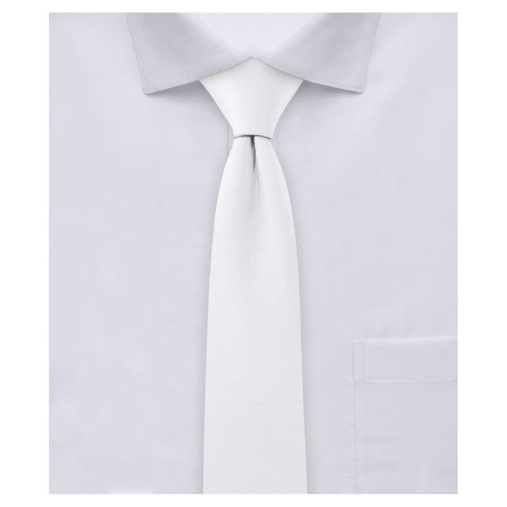 Solid Skinny Tie - White