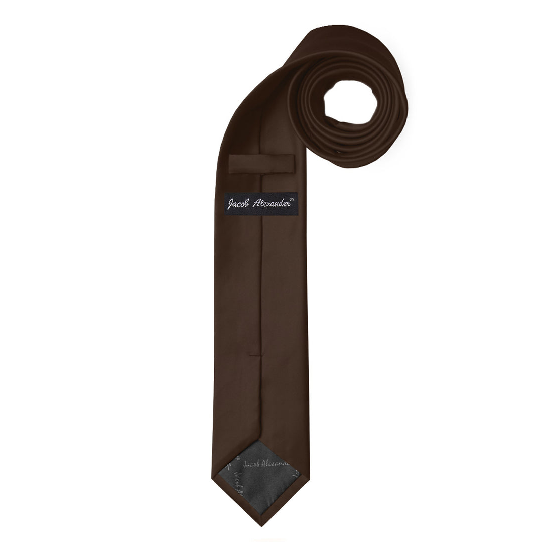 Solid Skinny Tie - Brown
