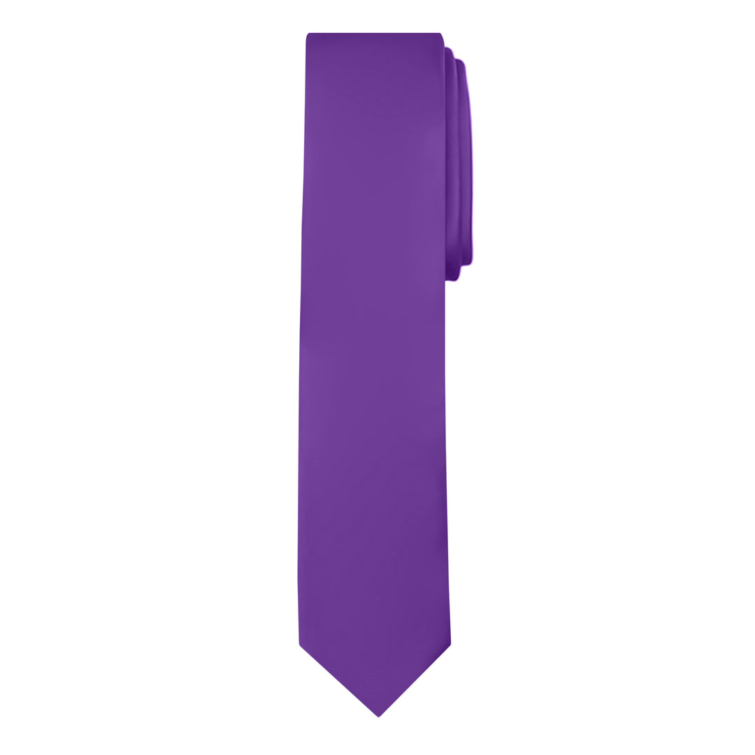 Solid Skinny Tie - Purple