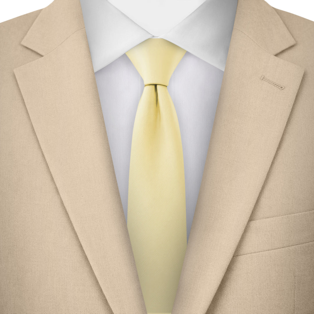 Solid Skinny Tie - Yellow