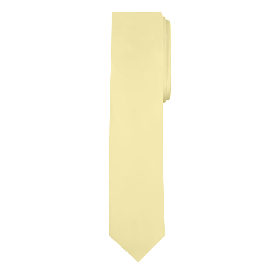 Solid Skinny Tie - Yellow