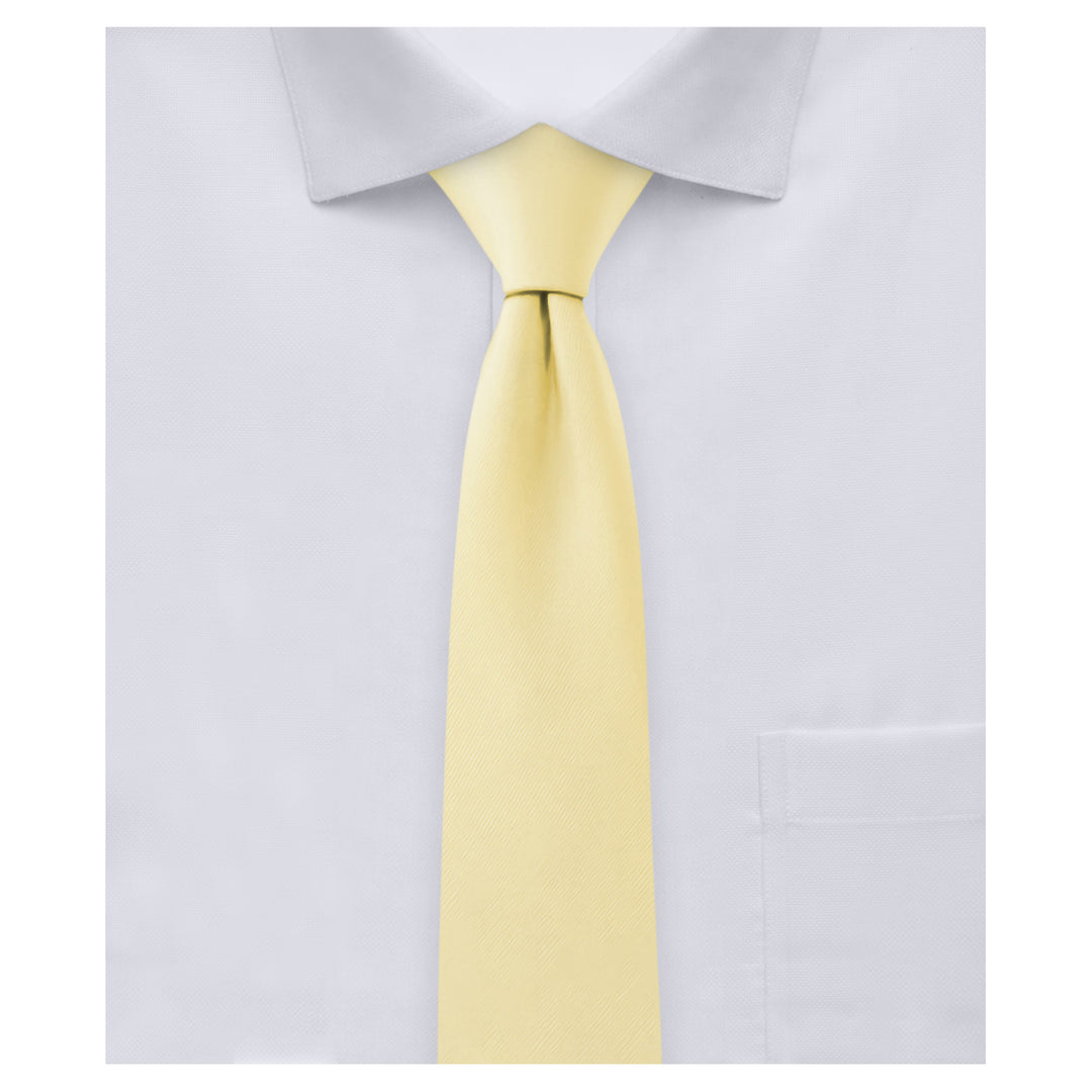 Solid Skinny Tie - Yellow