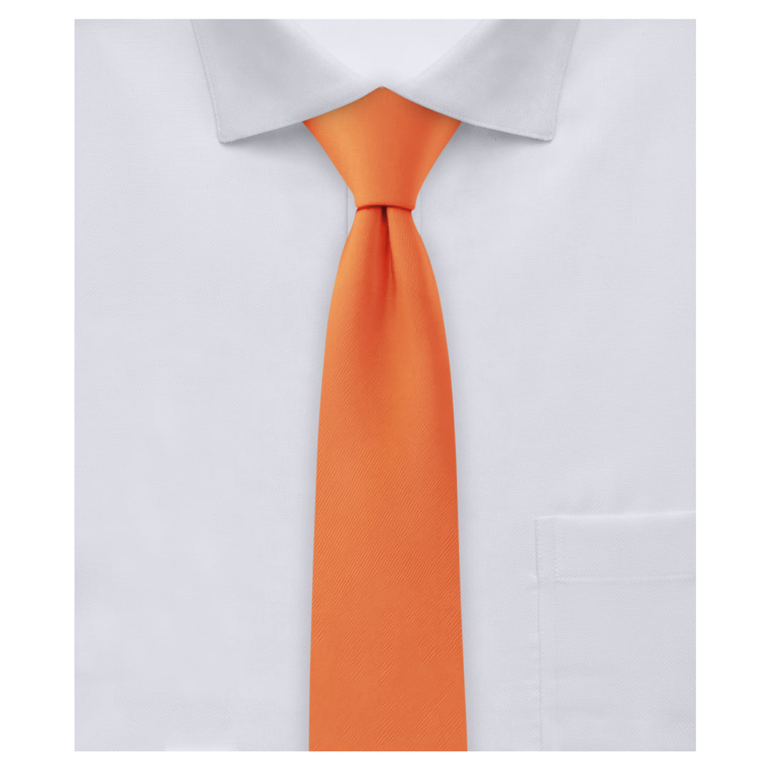 Solid Skinny Tie - Orange