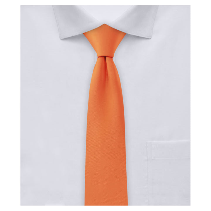 Solid Skinny Tie - Orange