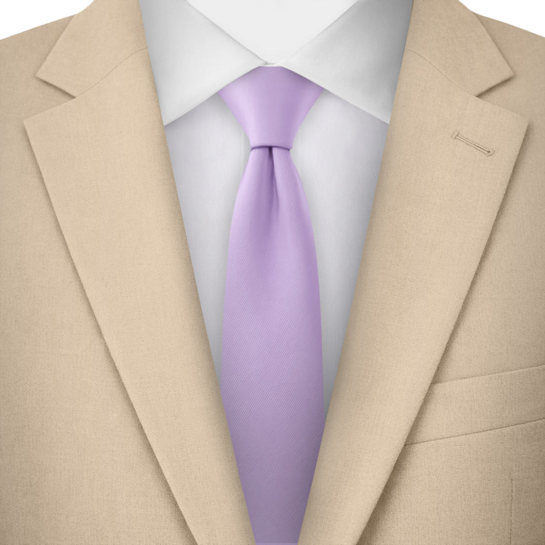 Solid Skinny Tie - Lavender