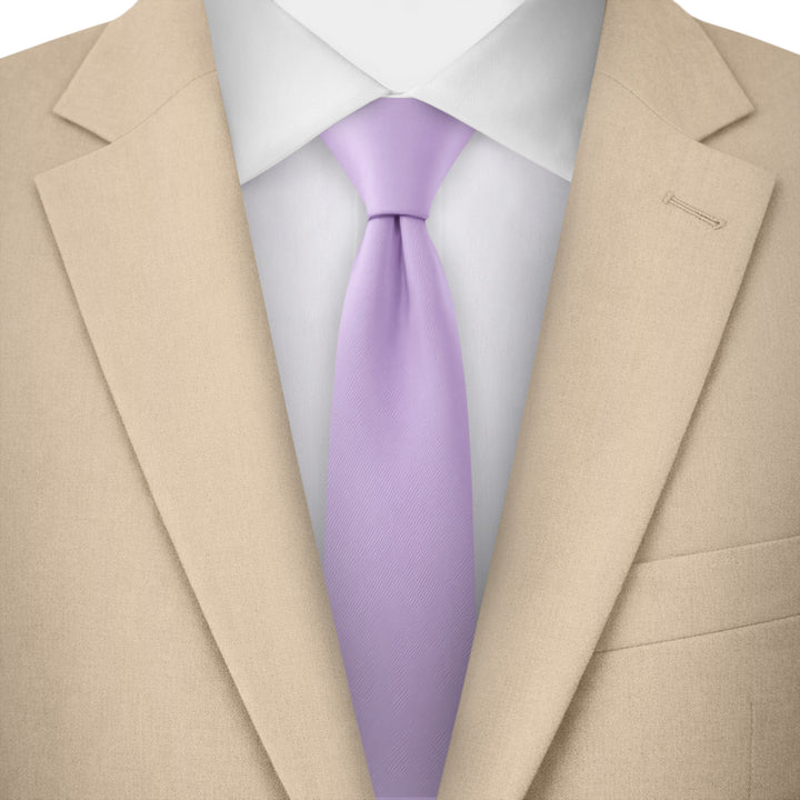 Solid Skinny Tie - Lavender