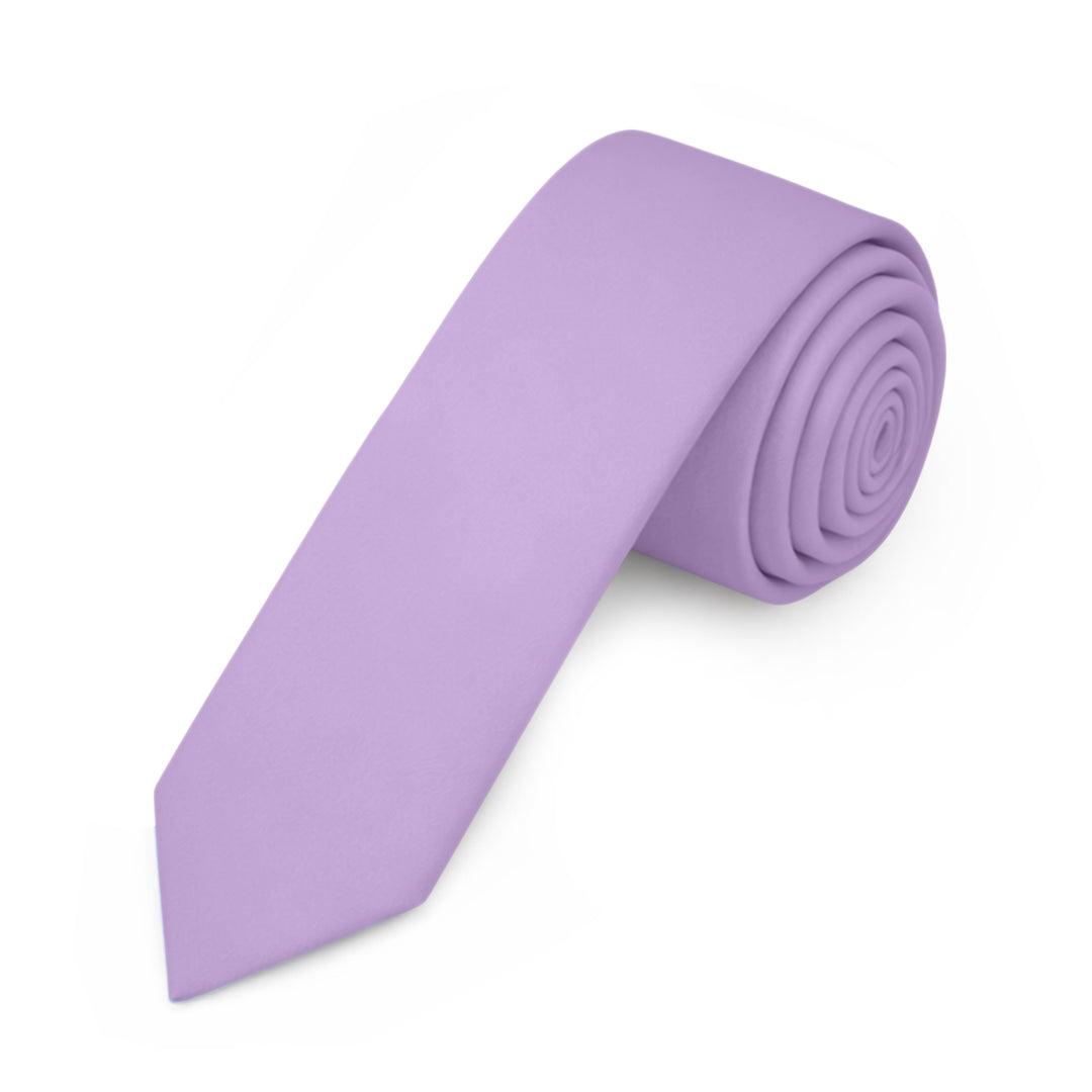 Solid Skinny Tie - Lavender